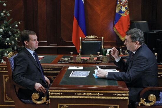 Dmitry Medvedev and Oleg Betin