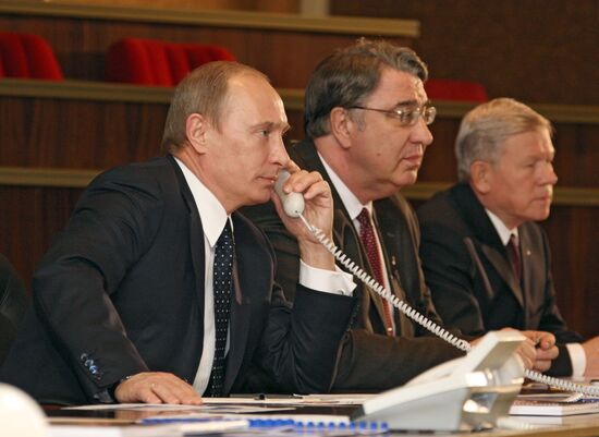 Vladimir Putin at Central Machine-Building Research Institute