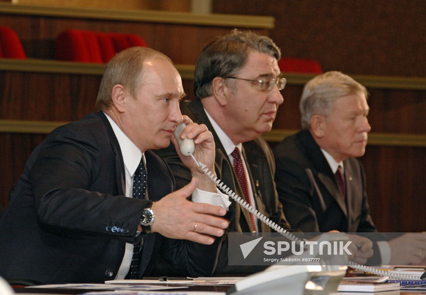Vladimir Putin at Central Machine-Building Research Institute