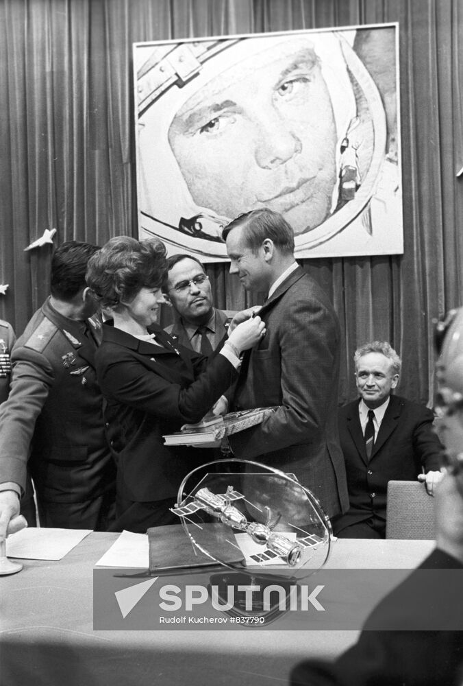 Valentina Tereshkova and Neil Armstrong