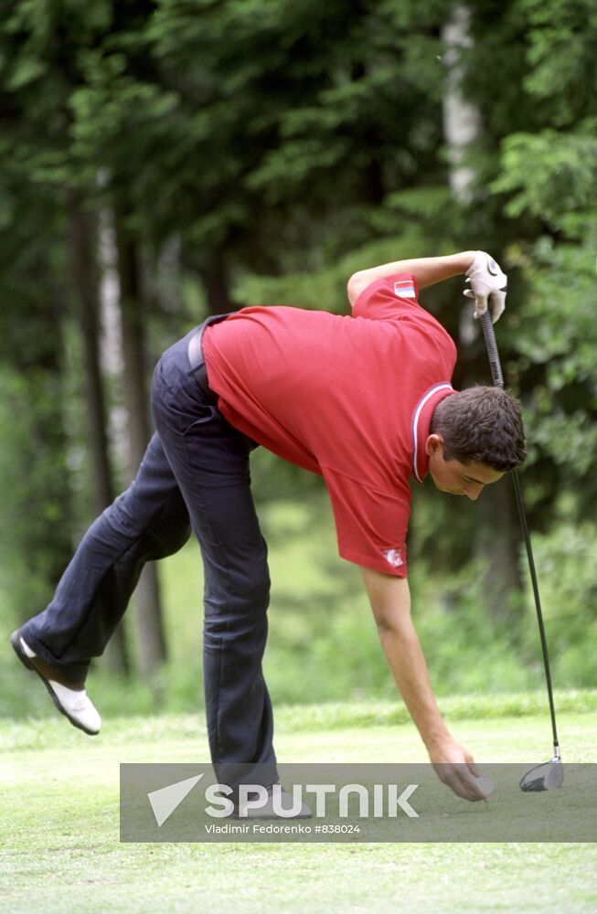 Golf player Dmitry Vinogradov