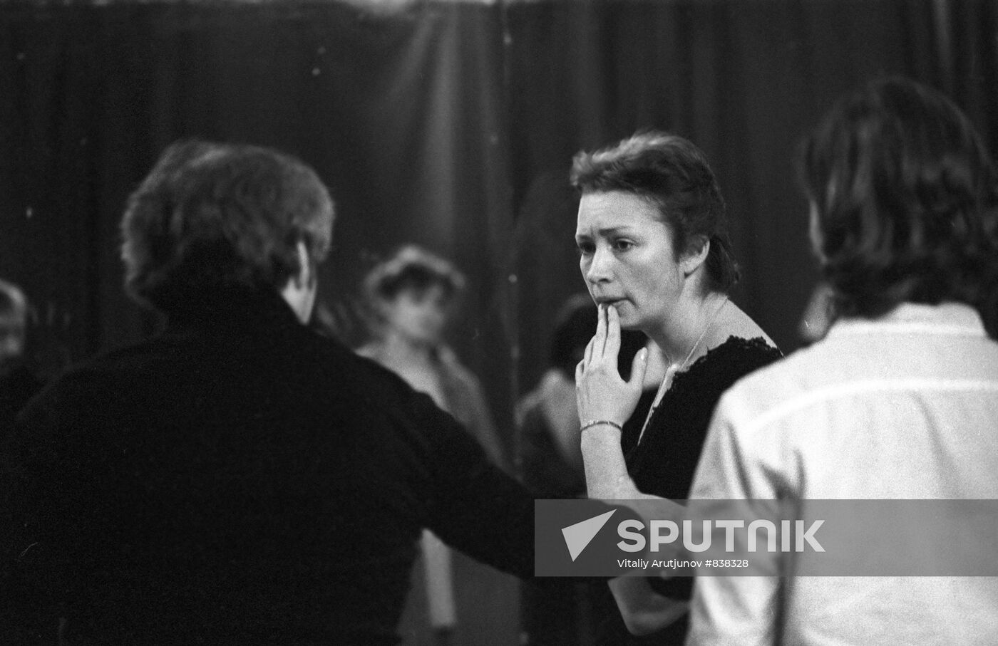 Tatyana Vasilyeva at the rehearsal