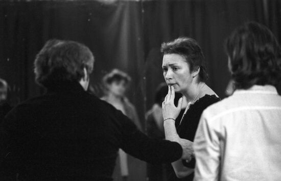Tatyana Vasilyeva at the rehearsal