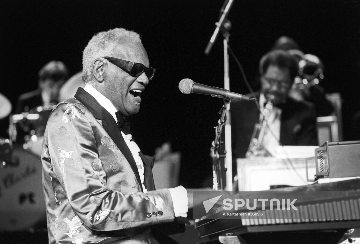 American jazz musician Ray Charles