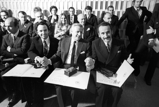 Directors Ludmil Staykov, Stanley Kramer, Vytautas Zhalakyavichy