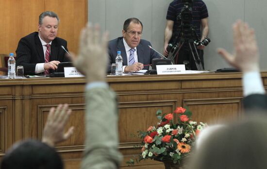 News conference by Foreign Minister Sergei Lavrov