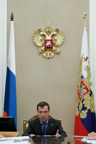 Dmitry Medvedev chairs Anti-Corruption Council meeting
