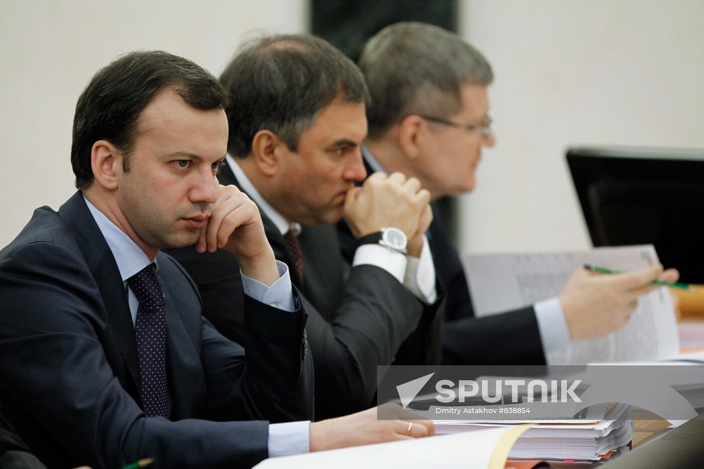 Arkadiy Dvorkovich, Vyacheslav Volodin, Yury Chaika