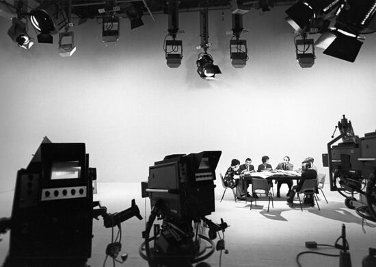 In studio of USSR Central television