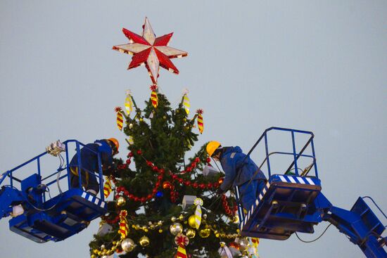 Moscow's New Year trees removed