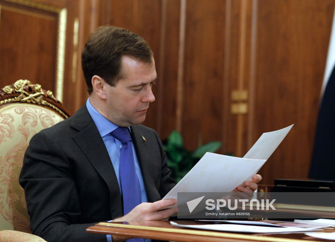Dmitry Medvedev meets with Viktor Khristenko