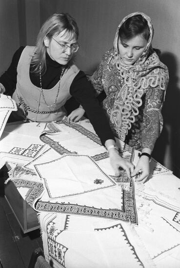 Chuvash embroiderers