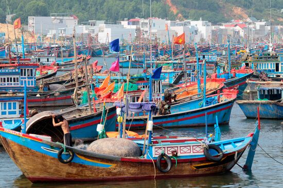 Boats in the Nha Trang Bay