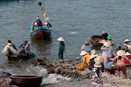 Fishermen's village in Nha Trang suburb