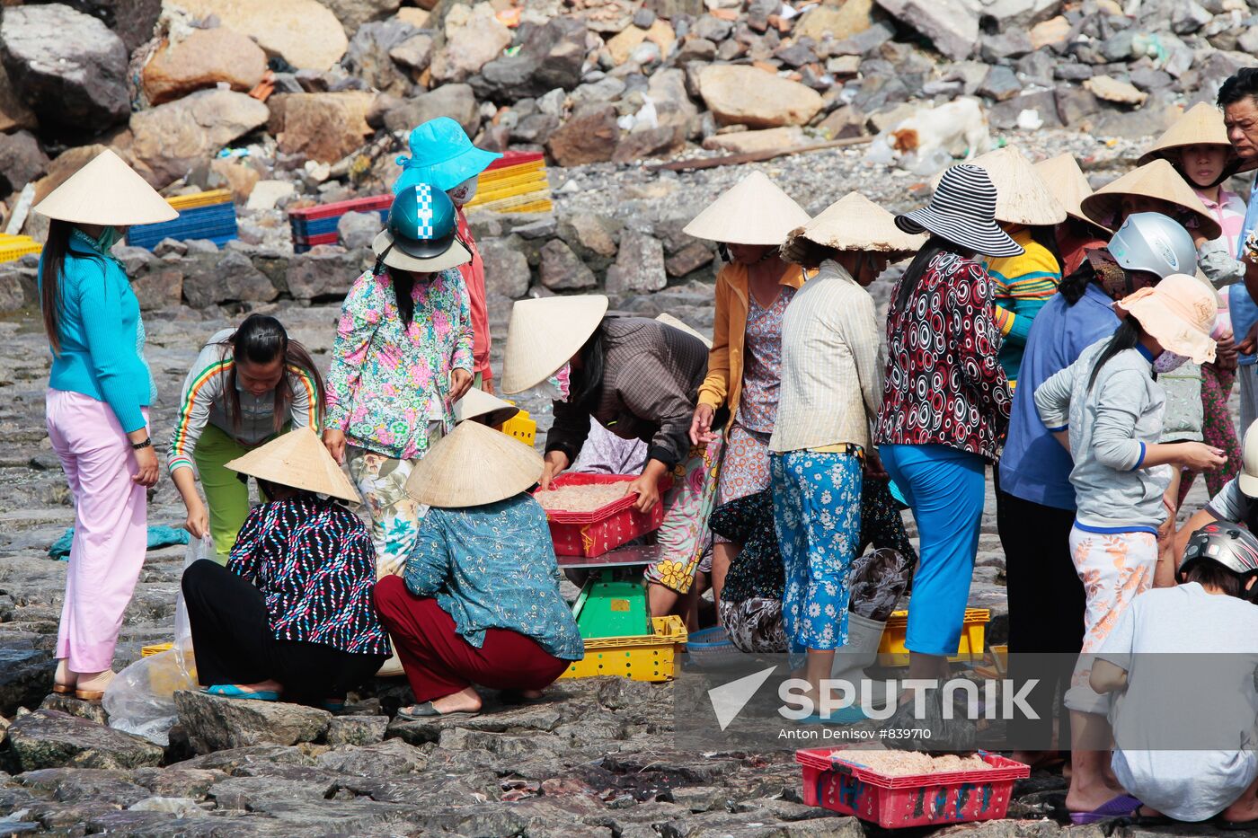 Fishing village on the outskirts of the city of Nha Trang