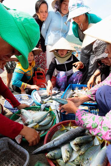 Fishing village on the outskirts of the city of Nha Trang