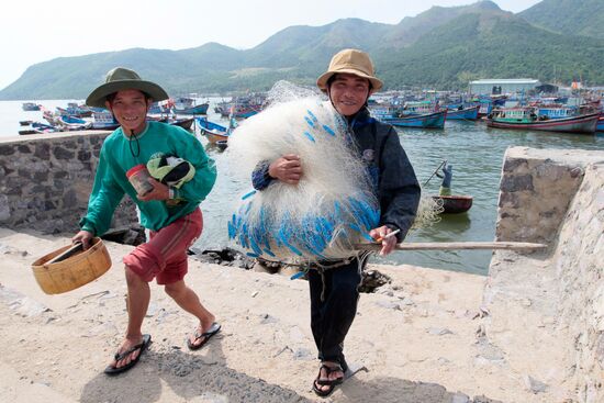 Fishermen's village in Nha Trang suburb