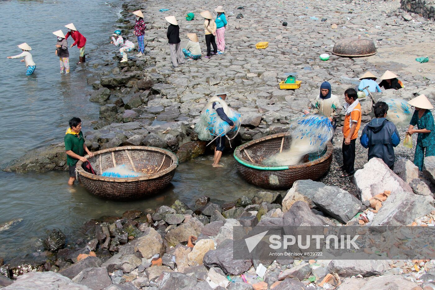 Residents of a village a suburb of Nha Trang