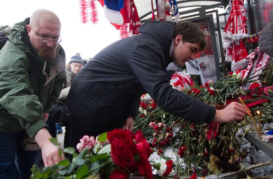 Moscow rally commemorates football fan Yegor Sviridov