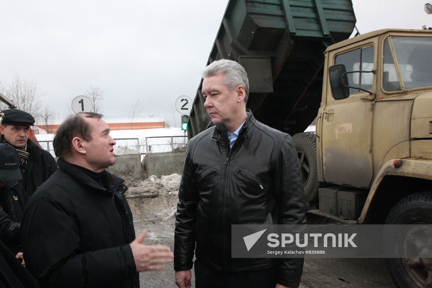Sergei Sobyanin holds Saturday's city inspection tour