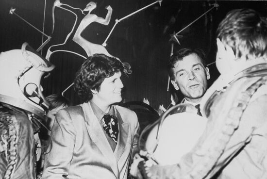 Aleksandr Serebrov and Kathryn Dwyer Sullivan