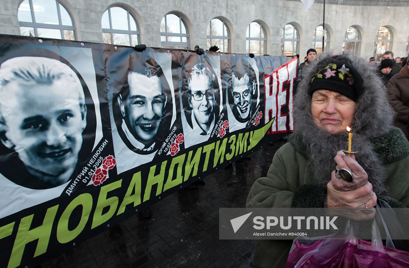 St. Petersburg rally protests ethnic crimes