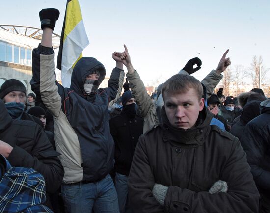 St. Petersburg rally protests ethnic crimes