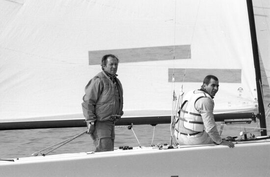 Olympic champion in sailing Valentin Mankin