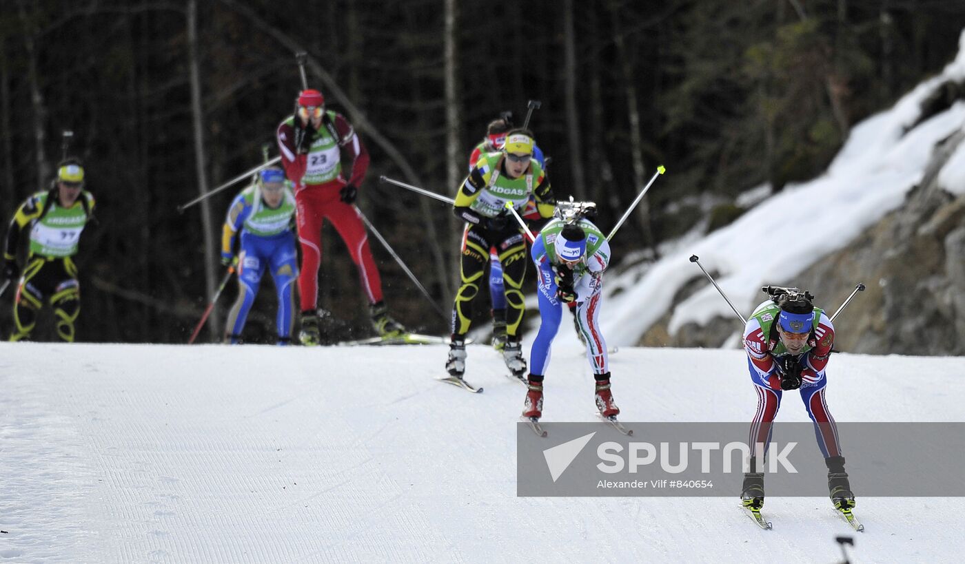 Biathlon. World Cup 5. Men. Pursuit