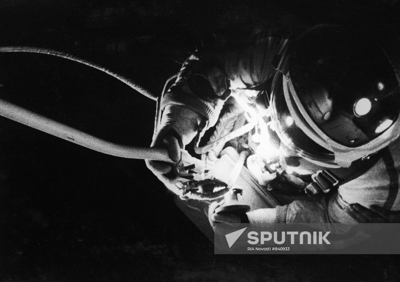 Cosmonaut Alexei Leonov taking a space walk