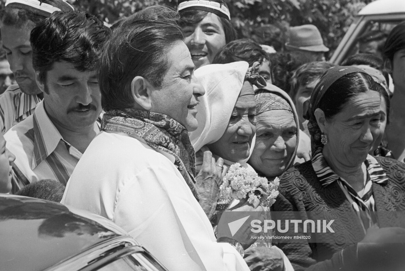 Indian actor and film director Raj Kapoor in Samarkand