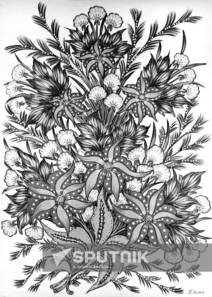 Reproduction of a drawing by P. Khoma