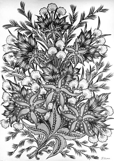 Reproduction of a drawing by P. Khoma