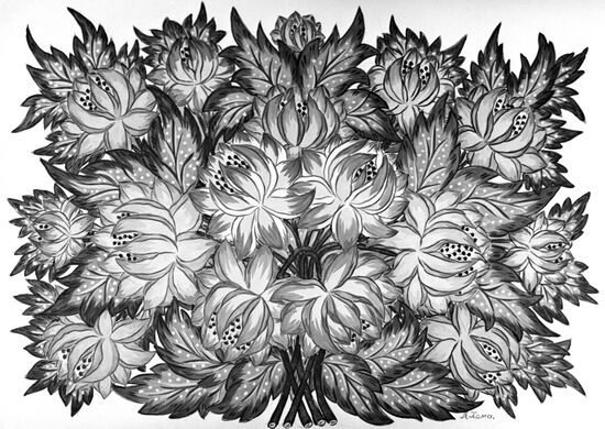 Reproduction of a drawing by P. Khoma