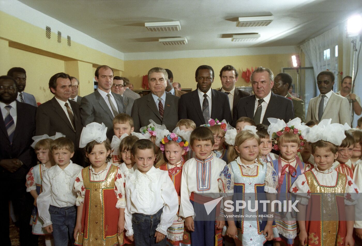 President of Angola Jose Eduardo dos Santos in the USSR