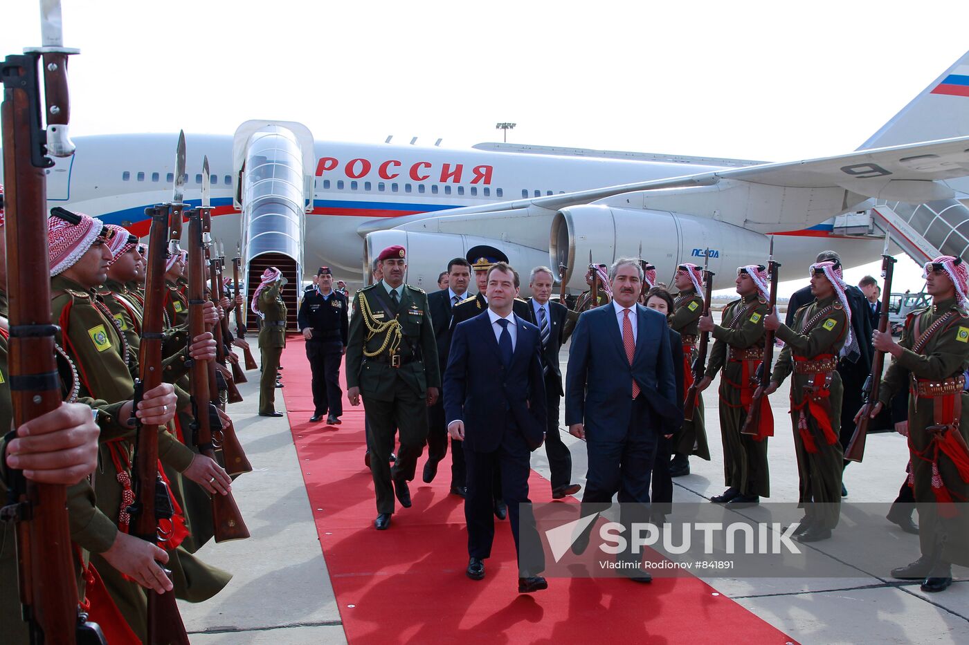 Dmitry Medvedev arrives with 2-day visit to Middle East