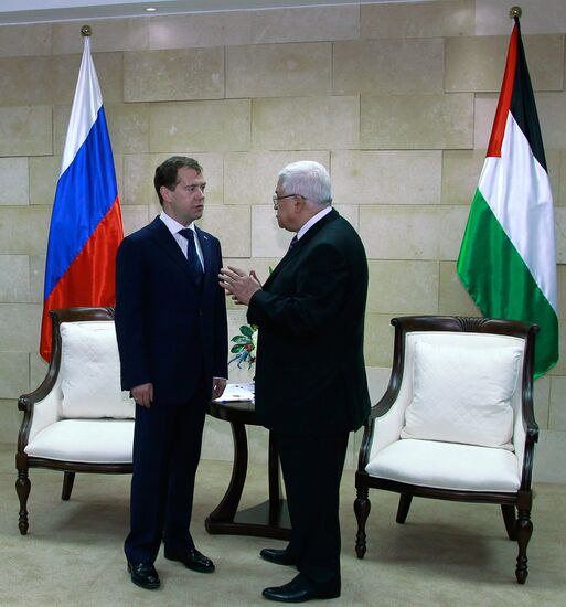 Dmitry Medvedev visits Palestinian National Authority