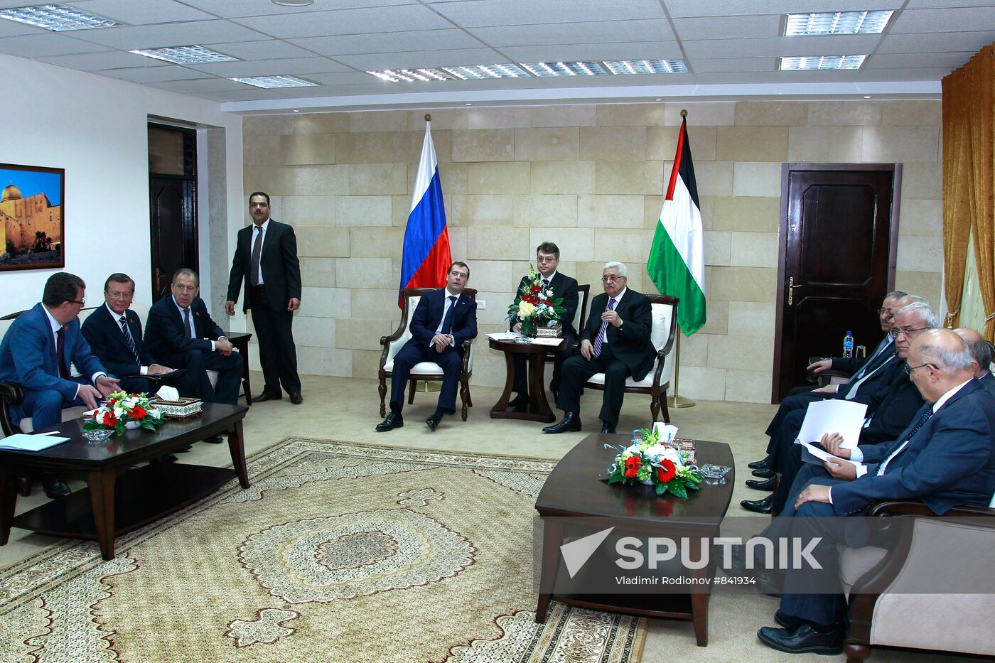 Dmitry Medvedev visits Palestinian National Authority