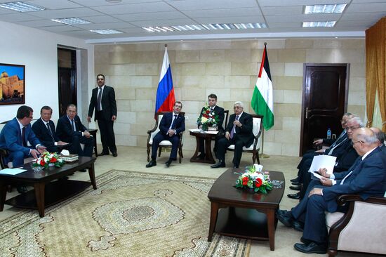 Dmitry Medvedev visits Palestinian National Authority