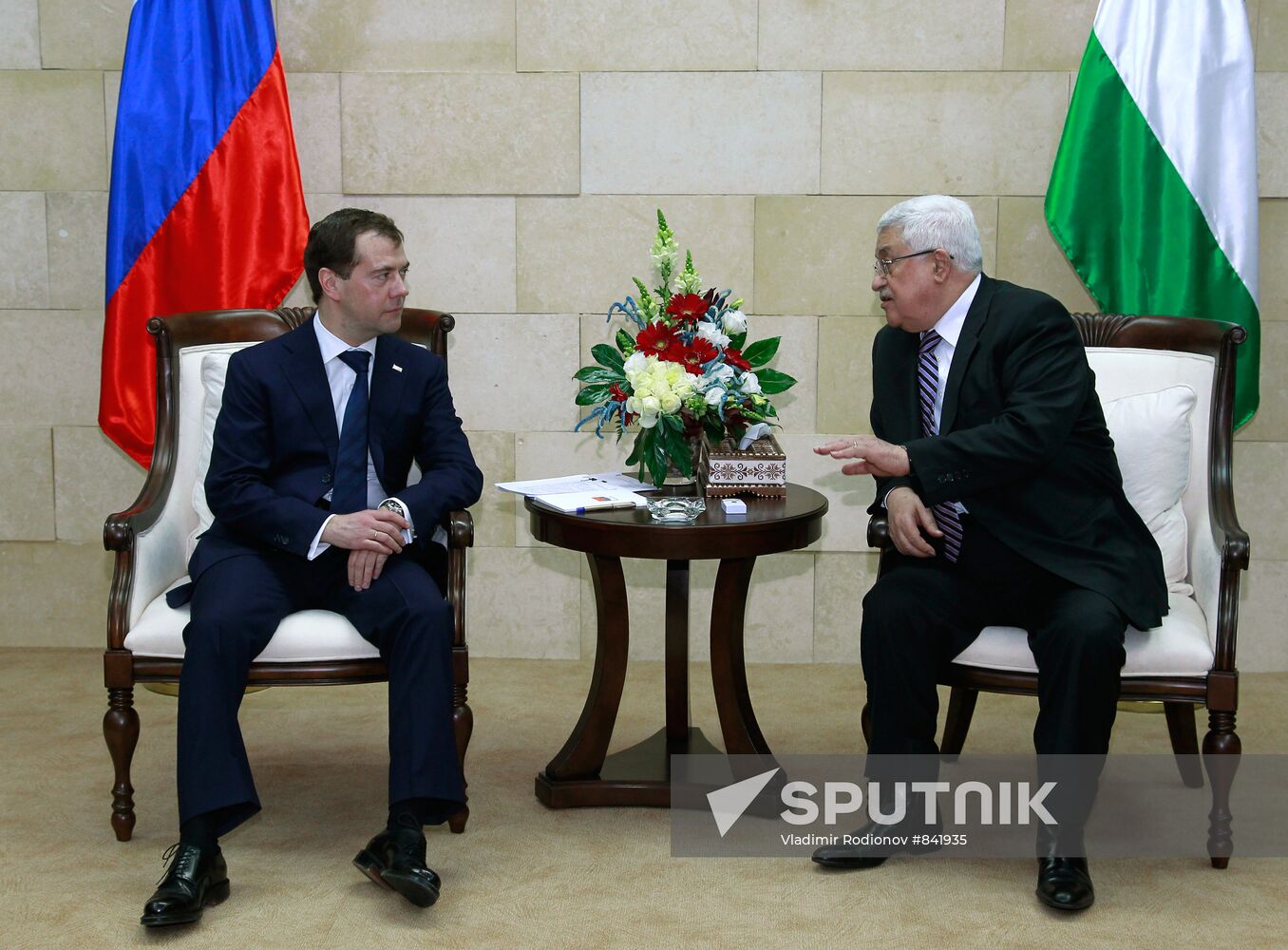 Dmitry Medvedev visits Palestinian National Authority