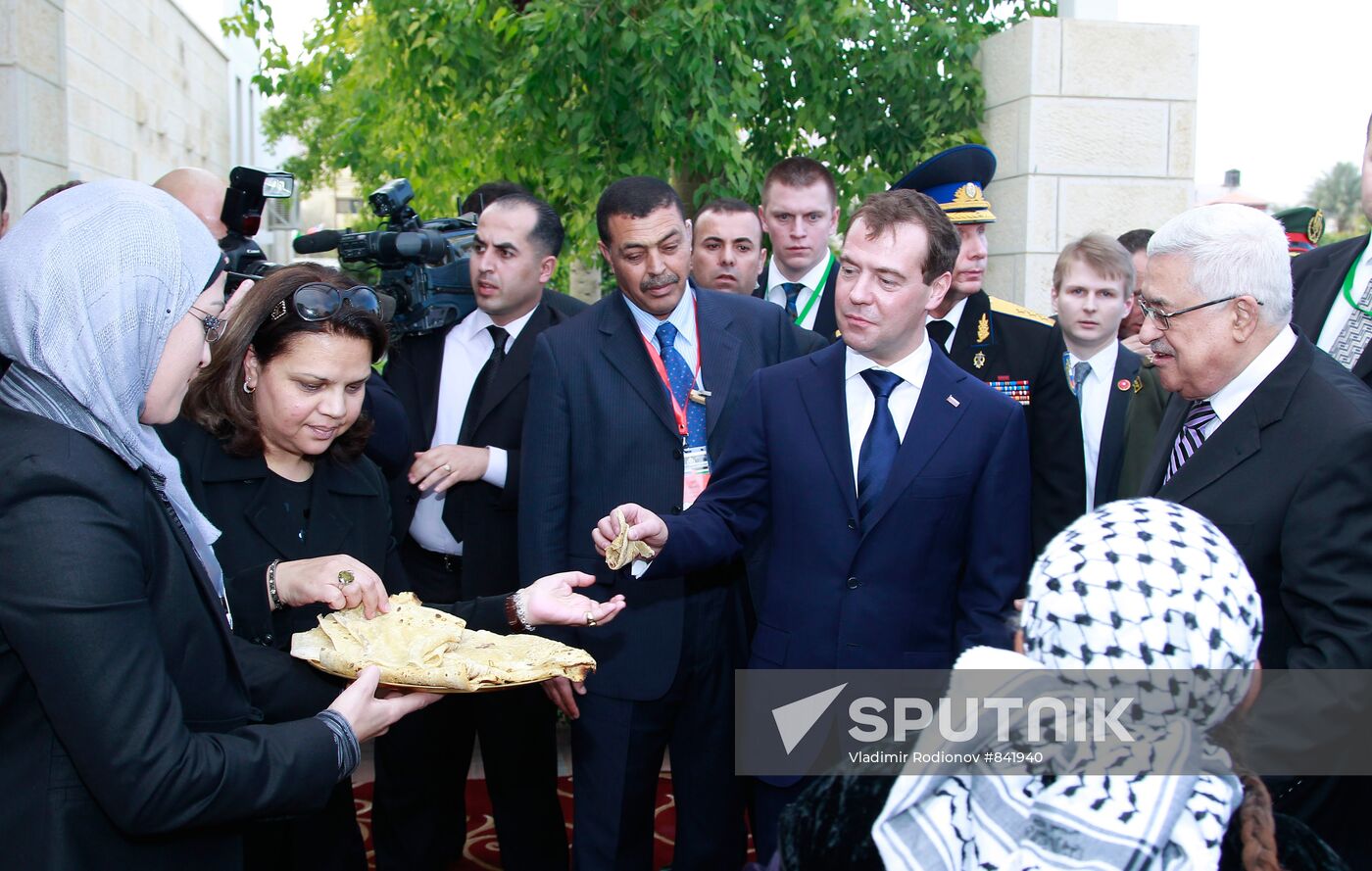 Dmitry Medvedev visits Palestinian National Authority