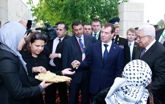Dmitry Medvedev visits Palestinian National Authority