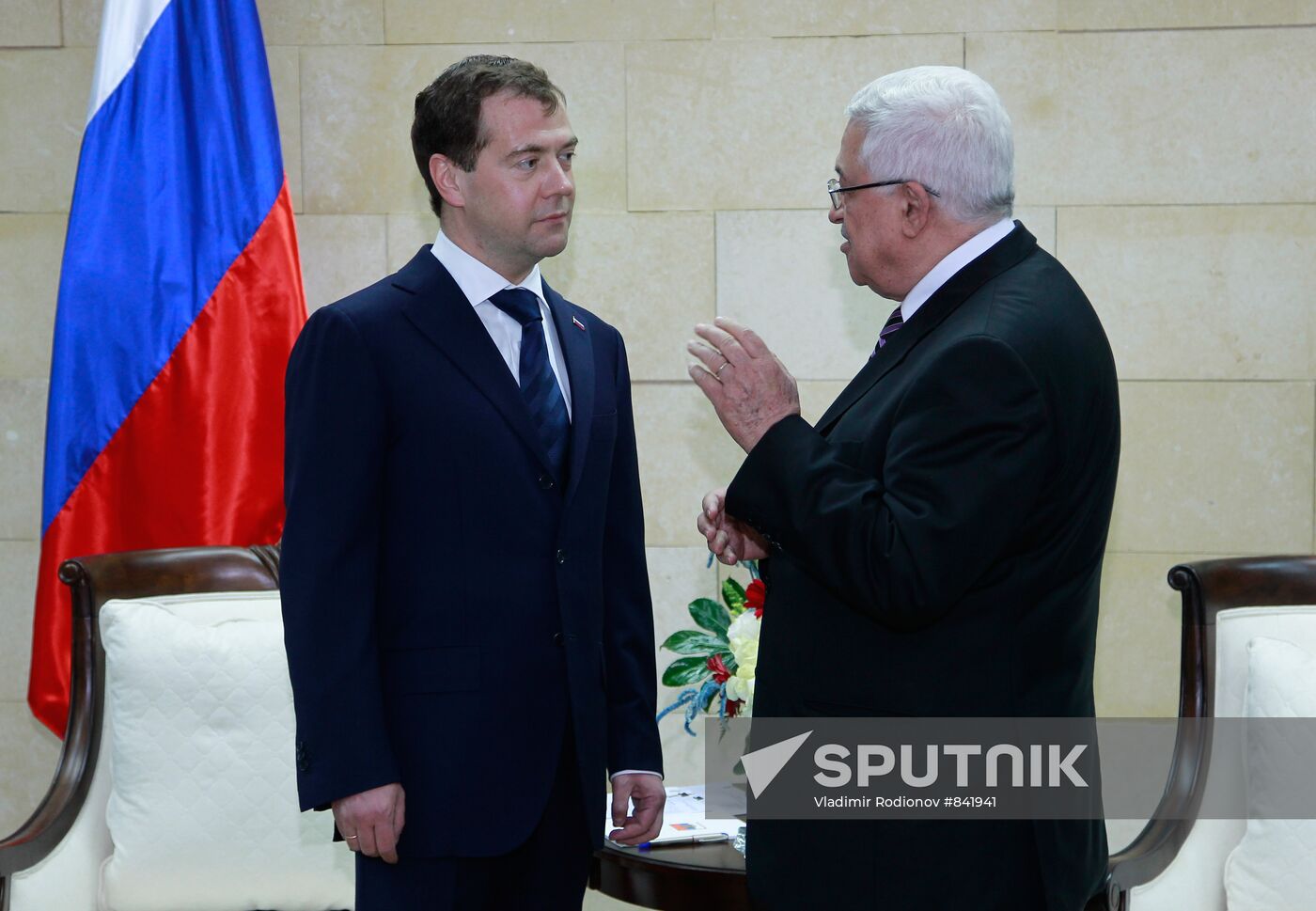 Dmitry Medvedev visits Palestinian National Authority