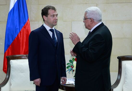 Dmitry Medvedev visits Palestinian National Authority