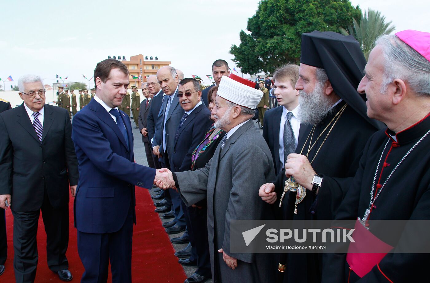 Dmitry Medvedev visits Palestinian National Authority