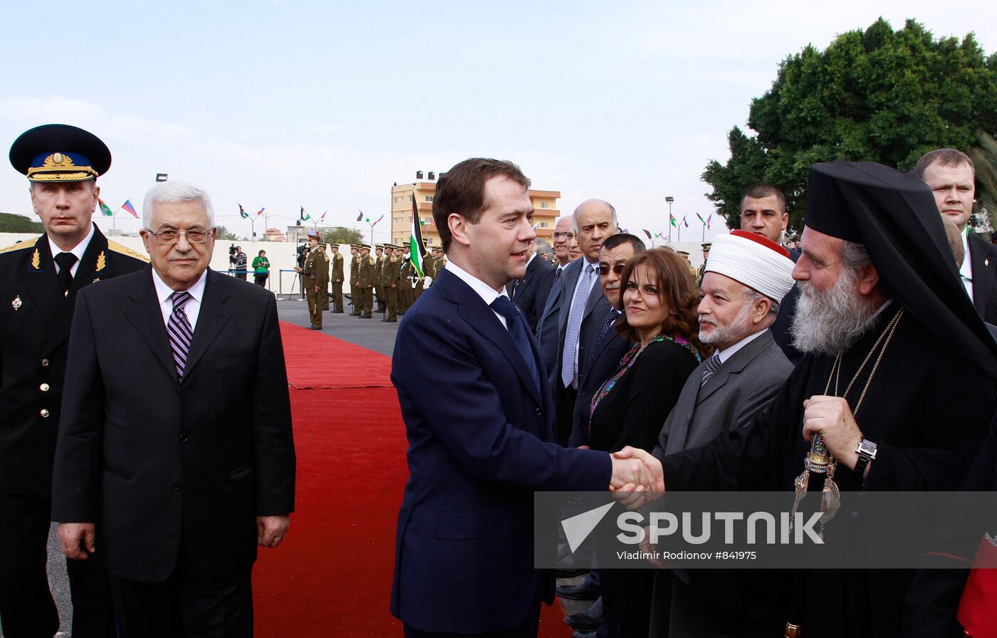 Dmitry Medvedev visits Palestinian National Authority