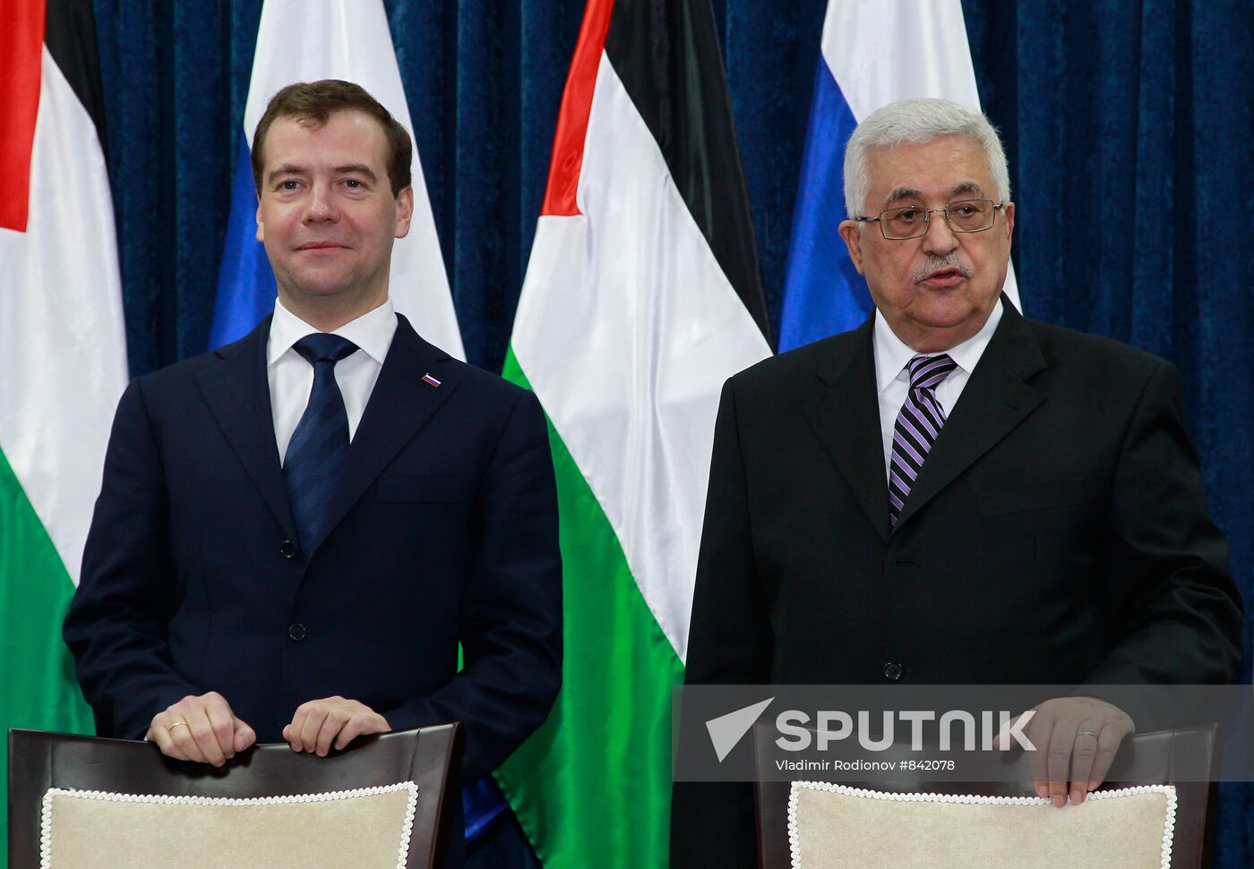 Dmitry Medvedev visits Palestinian National Authority