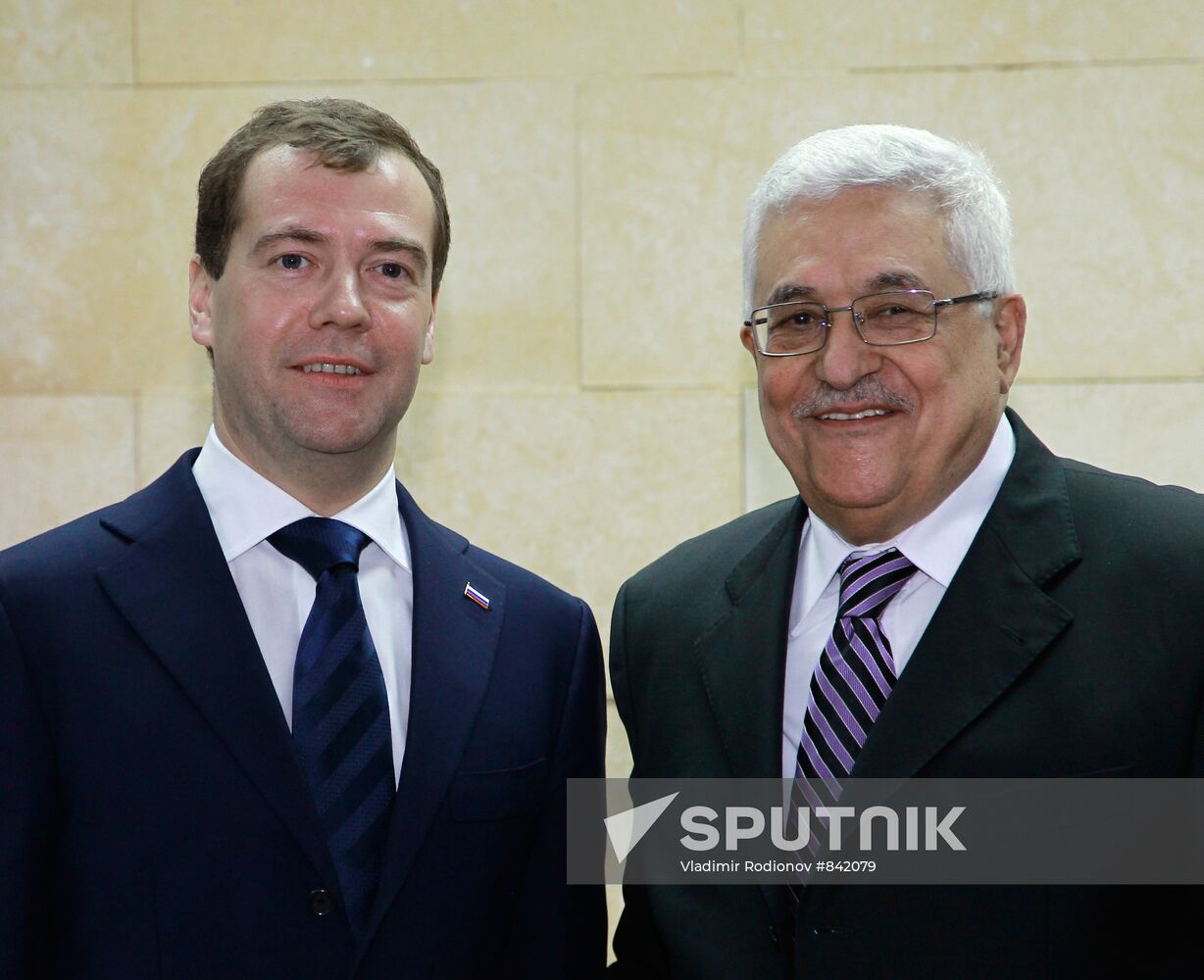 Dmitry Medvedev visits Palestinian National Authority
