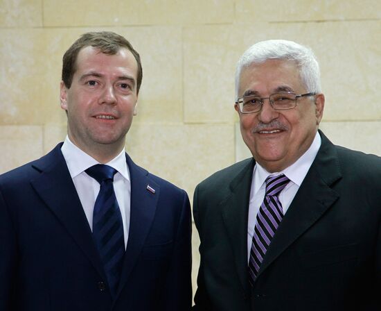 Dmitry Medvedev visits Palestinian National Authority