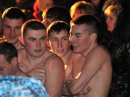 Epiphany bathing in Vladivostok